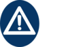 Blue Caution Sign Clip Art