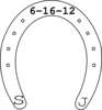 Date Horseshoe Clip Art