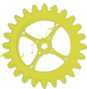 Acid Green Gear Clip Art