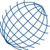 Big Blue Wire Globe Clip Art