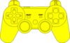 Ps3 Controller Yellow  Clip Art