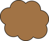 Brown Cloud Clip Art