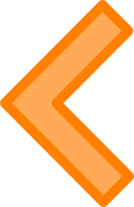 Orange Left Arrow Clip Art