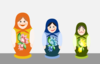 Russian Dolls Clip Art