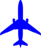 Dark Blue Plane Clip Art