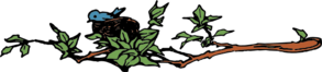 Bird Nest In Branch Clip Art