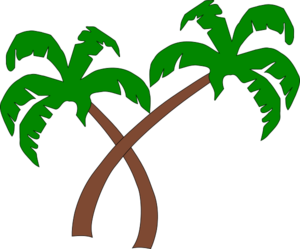 Double Palm Beach Clip Art