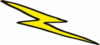 Lightening Bolt For Side Of Cake Clip Art