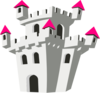 Pink Castle Clip Art