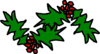 Christmas Holly Clip Art