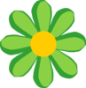 Green Flower Clip Art