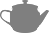 Gray Teapot Clip Art