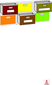 Cabnets In Color Clip Art