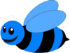 Blue Bee Clip Art