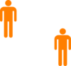 Man Silhouette Orange Clip Art