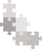 Puzzle 6 Pieces Grey Clip Art