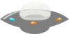 Gray Ufo Clip Art