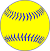 Yellow Softball Clip Art