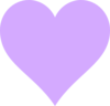 Light Purple Heart Clip Art