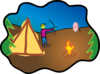 Happy Camping Hunting Clip Art