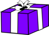 Purple Present Clip Art