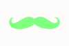 Green Stache Clip Art