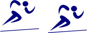 Blue Runner Clip Art