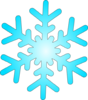 Blue Snow Flake Clip Art