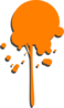 Orange Paint Drip Clip Art