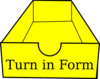 Turn In Box Clip Art