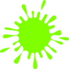 Green Splash Ink Clip Art