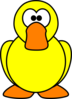 Yellow Duck  Clip Art