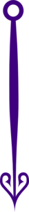 Clock Hand Purple Clip Art