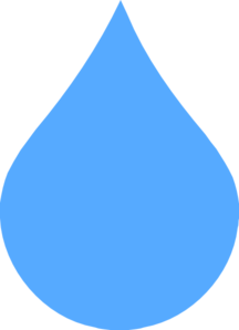Light Blue Rain Drop Clip Art