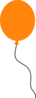 Orange Balloon Clip Art