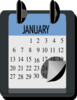 Calendar Larger Clip Art