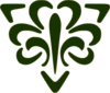 Dark Green Fleur De Lis Clip Art