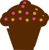 Polka Dot Cupcake Clip Art