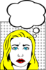 Woman With Speech Bubble Clip Art