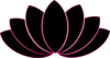 Black/fuschia Lotus Clipart Clip Art