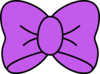 Purple Bow Clip Art