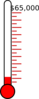 $2100 Fundraising Thermometer Clip Art