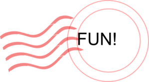 Postage Watermark Red Fun Clip Art