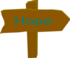 Hope Direction Sign Clip Art