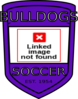 Bulldog Soccer Shield Clip Art