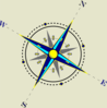 Compass Tan Background Clip Art