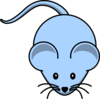 Blue Male Mouse Clip Art