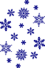 Blue Snowflakes Clip Art