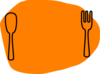 Orange Plate Clip Art