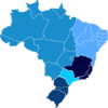 Mapa Brasil Regionais Clip Art